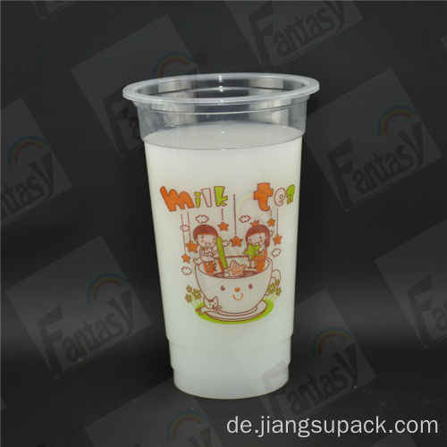 PP Blister Cup Transparent Milk Tea Getränkebasse